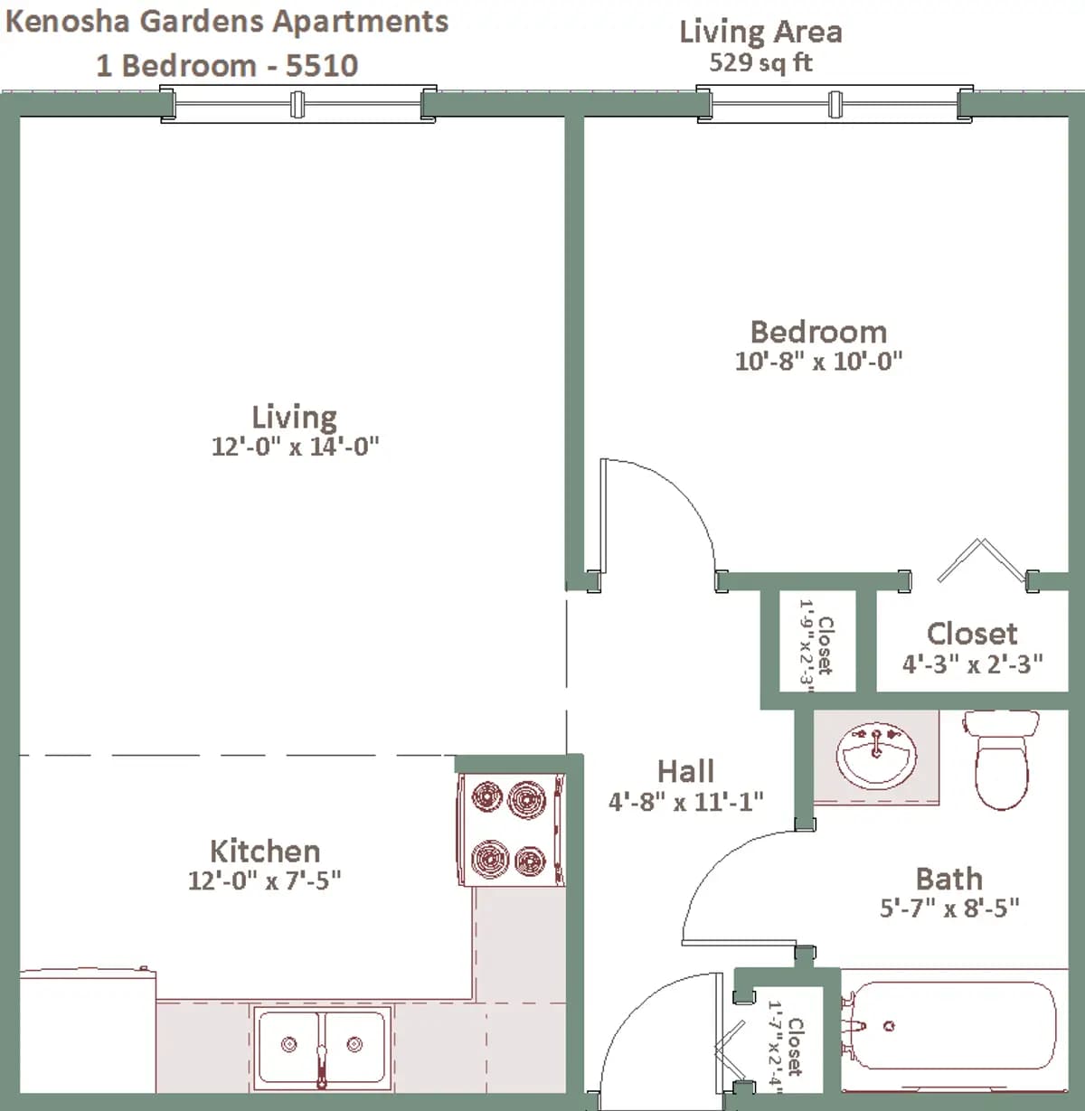 Milwaukee apartments for rent - Property image - Kenosha Gardens - 2