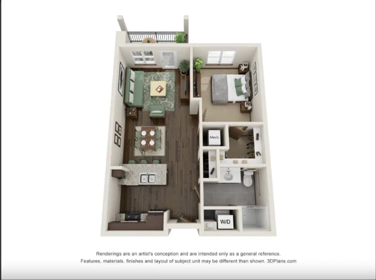 Milwaukee apartments for rent - image - unit A1.PNG