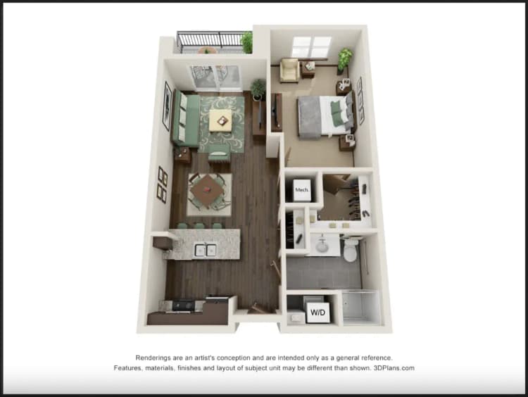 Milwaukee apartments for rent - image - unit A2.PNG