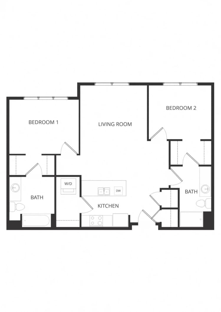 Milwaukee apartments for rent - image - Frederick 2G 2x2