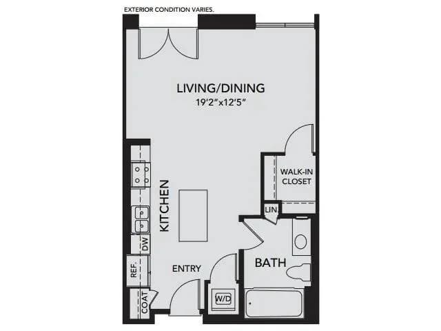 Milwaukee apartments for rent - image - S1 - Studio
