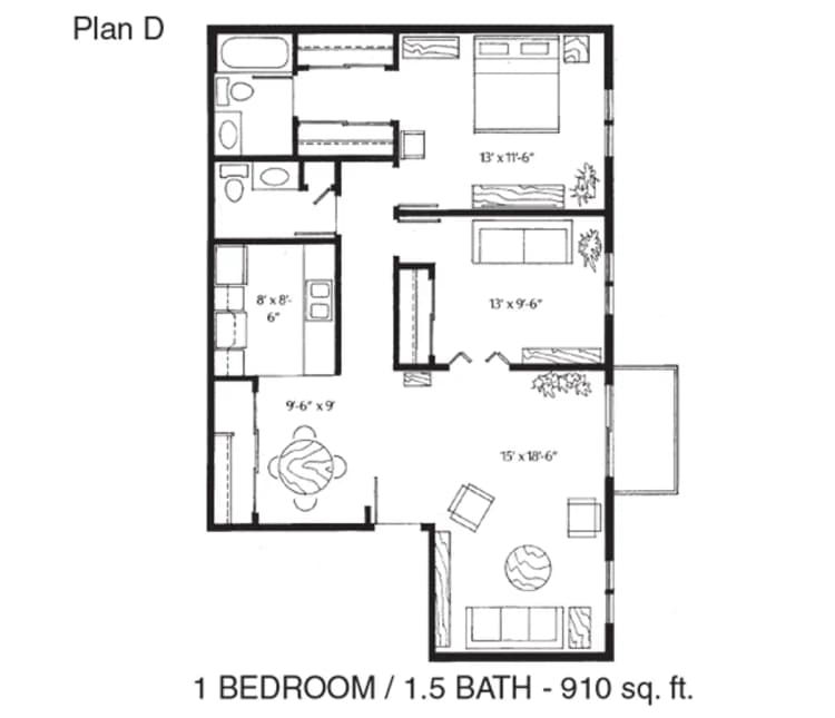 Milwaukee apartments for rent - image - HeritageVillage1-PlanD.jpg