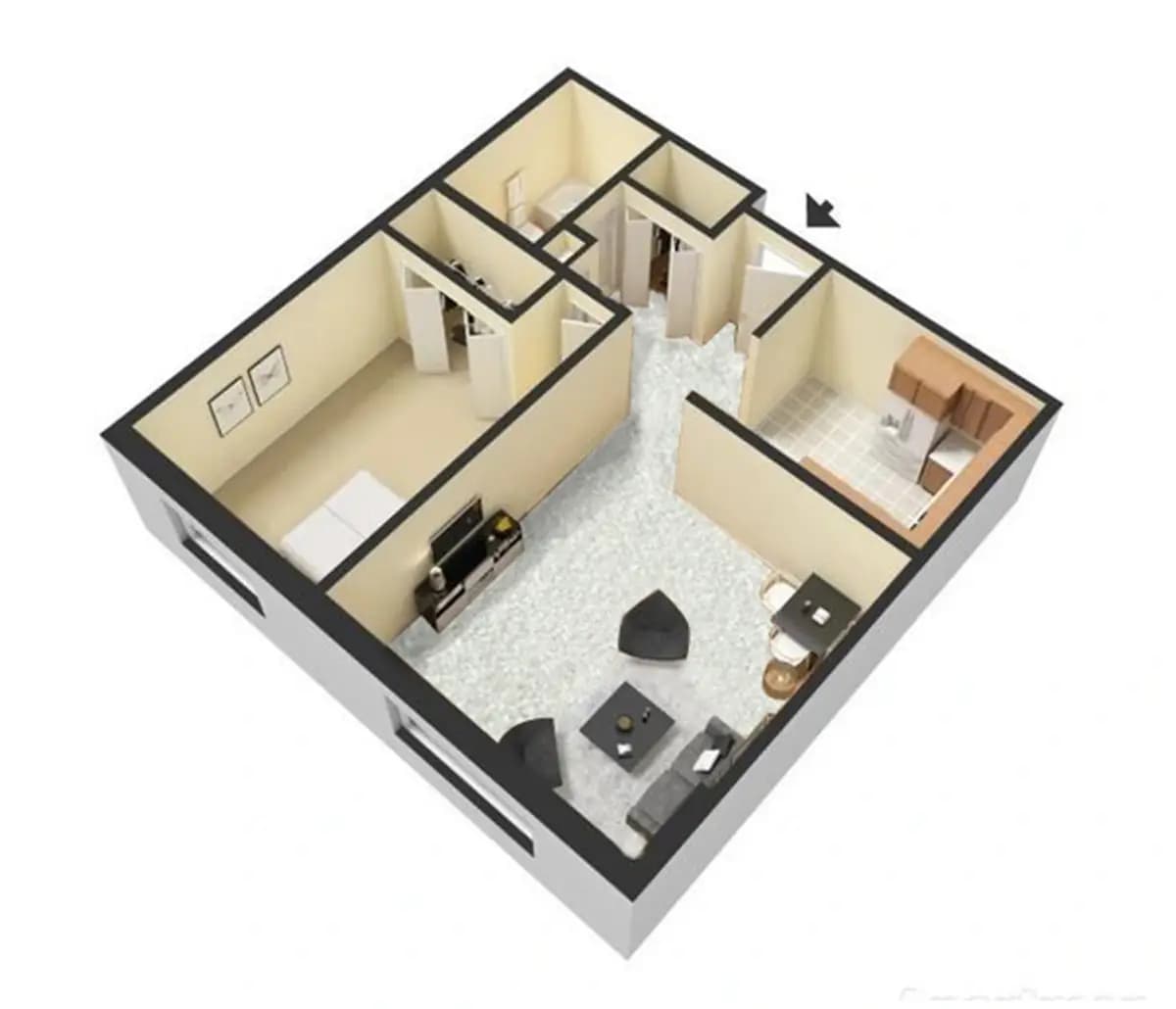 Milwaukee apartments for rent - image - one-bedroom-floor-plans.webp