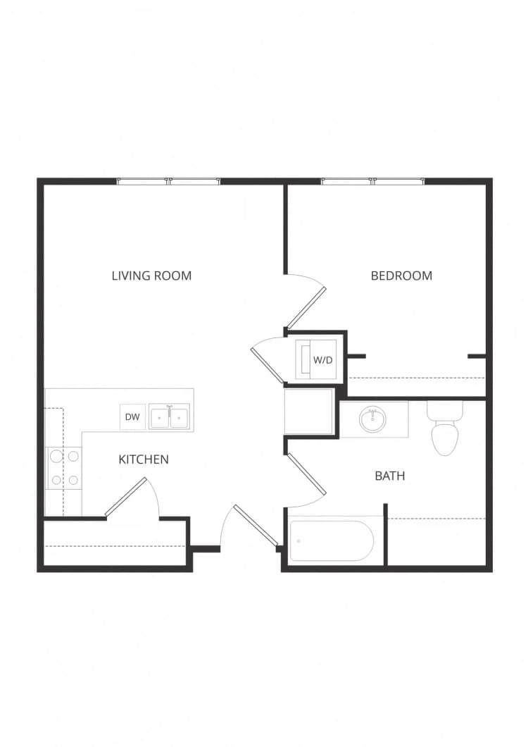 Milwaukee apartments for rent - image - Frederick 1F 1x1