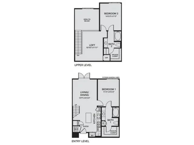 Milwaukee apartments for rent - image - B1 - 2 Bedroom, 2 Bath Townhome